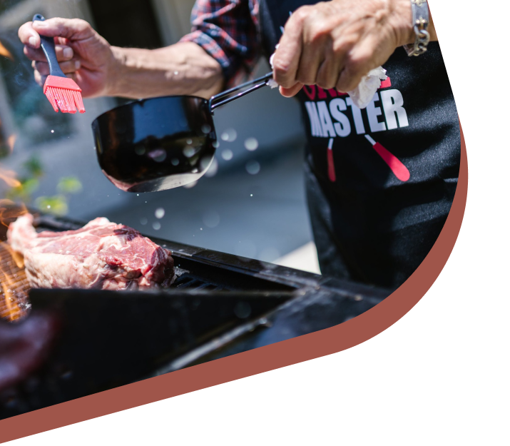grilling meat