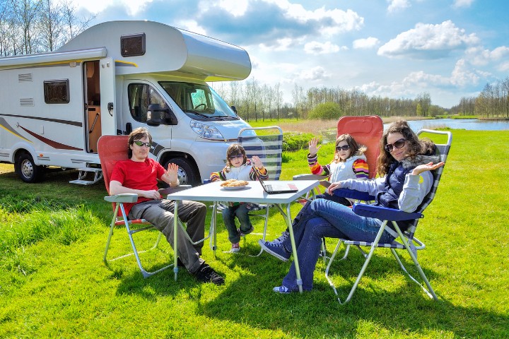 family vacation rv camper