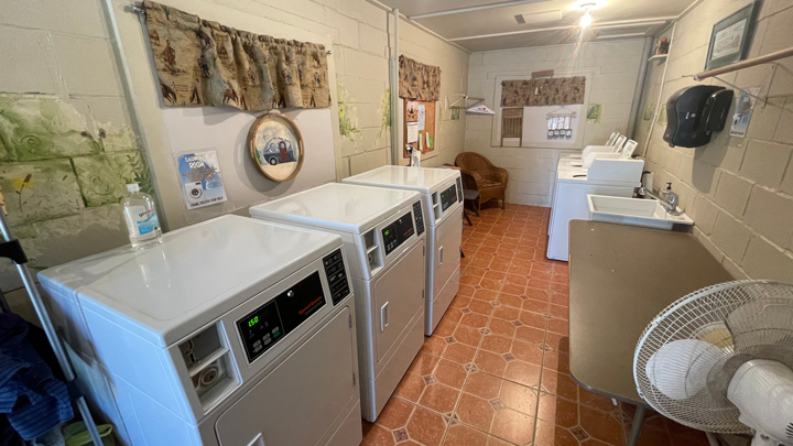 laundry facility in an rv park