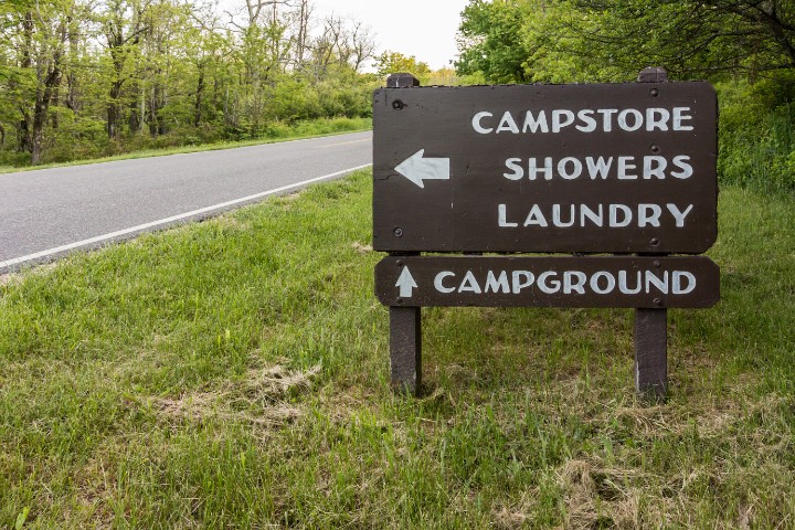 Sustainable camping facilities available at an RV park