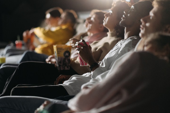 Audience watching independent films at Hill Country Film Festival in Fredericksburg