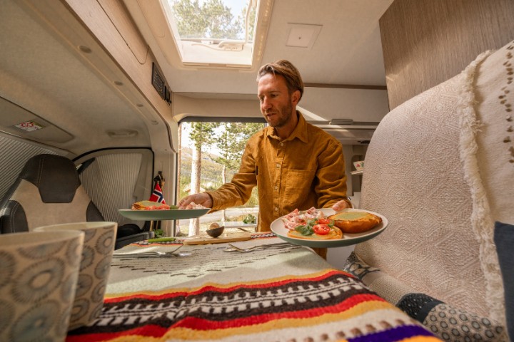 Avoid wildlife encounters near while camping near Blanco by storing food inside RV