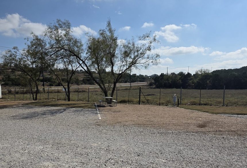 large yard back in rv site miller creek rv park