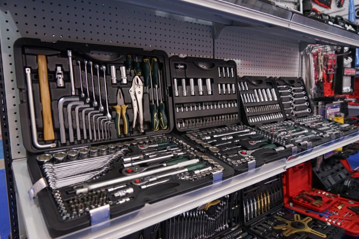 Hardware store tools and RV repair supplies for campers heading to Fredericksburg