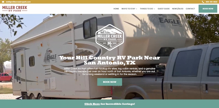 miller creek rv park near san antonio homepage