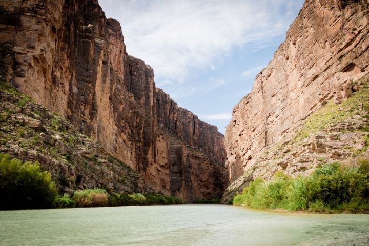 Rocky canyon landscape in Big Bend National Park for a Texas RV trip