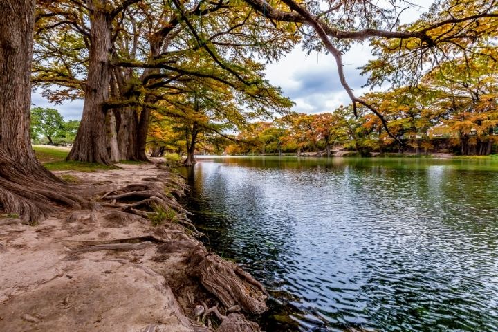 Frio River scenery at Garner State Park in the Texas Hill Country