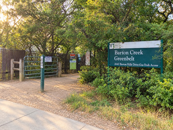 Barton Creek Greenbelt Gus Fruh access